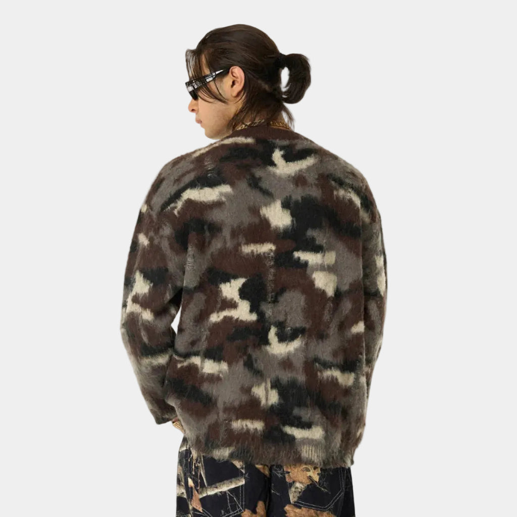 Street Camouflage Crew Neck Sweater