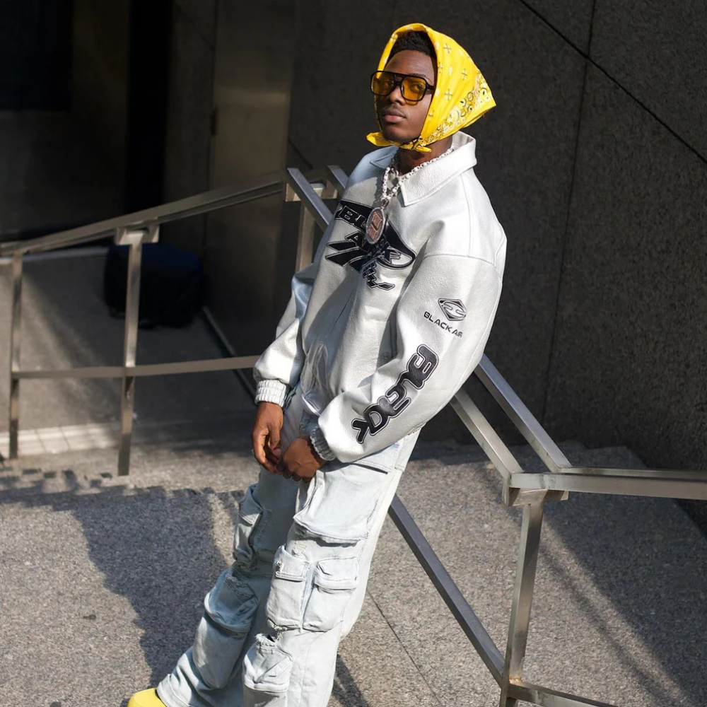 Faux Leather Vintage Street Black Air Jacket