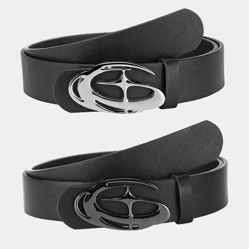 Y2K Star Graphic Belt