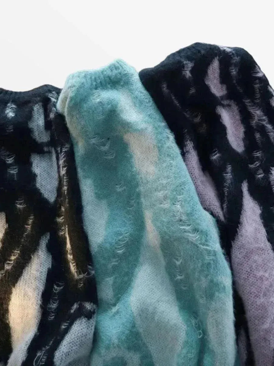 Eye Fabric Knitted Sweater