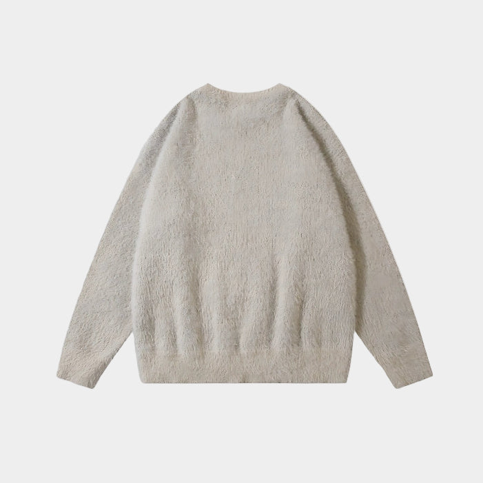 'Tribal' Knitted Sweater - Apricot