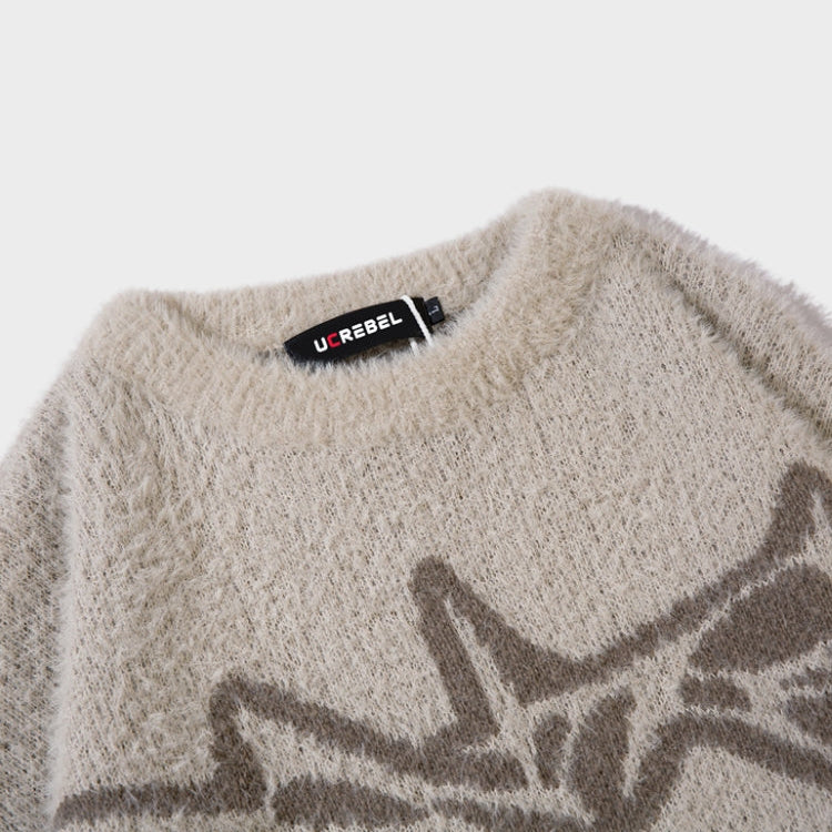 'Tribal' Knitted Sweater - Black
