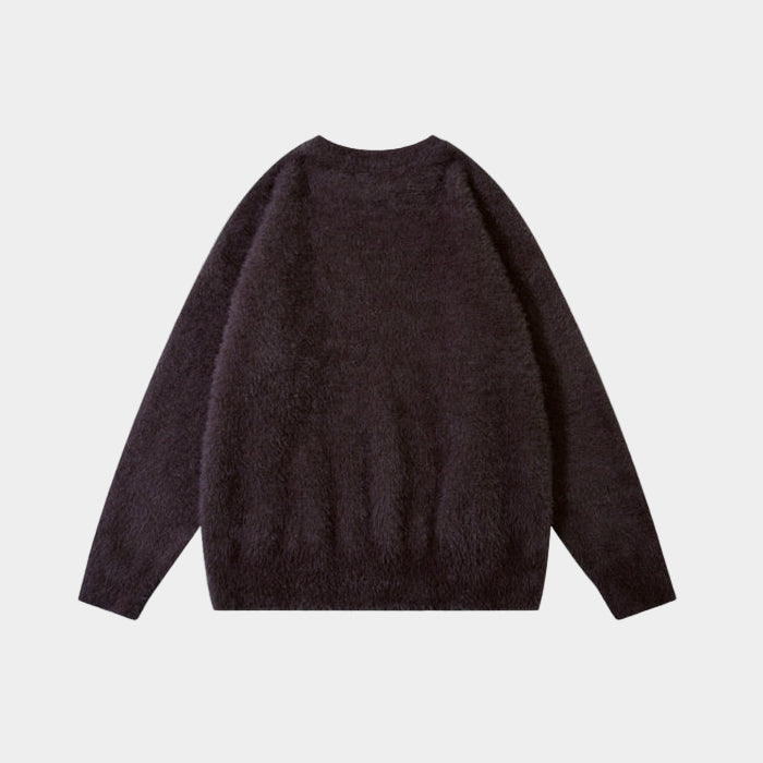 'Tribal' Knitted Sweater - Black