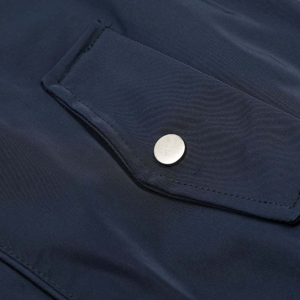 Faux Two-Piece Plaid Layered Workwear Jacket